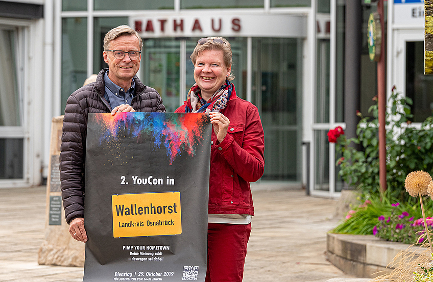 Wie sich die Jugendlichen ihren Ort künftig vorstellen, können sie auf der Wallenhorster Jugendkonferenz thematisieren. Bürgermeister Otto Steinkamp und Ursula Kocks (Fachbereich Bürgerservice und Soziales) laden dazu alle 14 bis 21-jährigen herzlich ein.