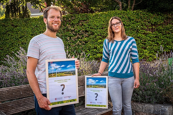 Isabella Markfort und Stefan Brune freuen sich auf vielfältige Bewerbungen mit vorbildlichen Umwelt- und Klimaschutzprojekten.