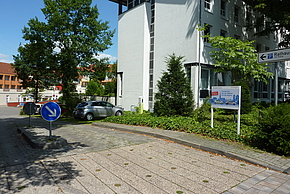 Stellplätze der Stadtteilautos am Wallenhorster Rathaus