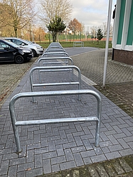 Radabstellanlage an der Gymnastikhalle in Wallenhorst auf den zweiten Blick