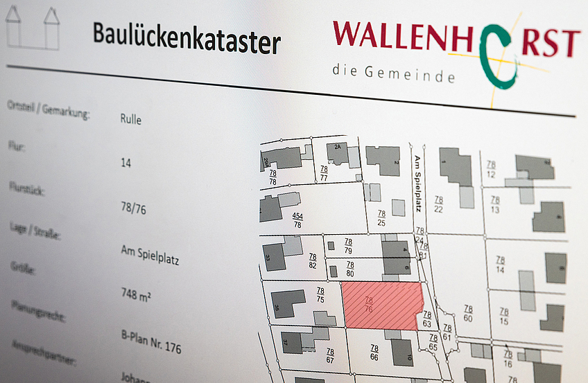 Das Baulückenkataster ist für die Gemeindeverwaltung ein Baustein, um der hohen Nachfrage nach Wohnraum in Wallenhorst Rechnung zu tragen.