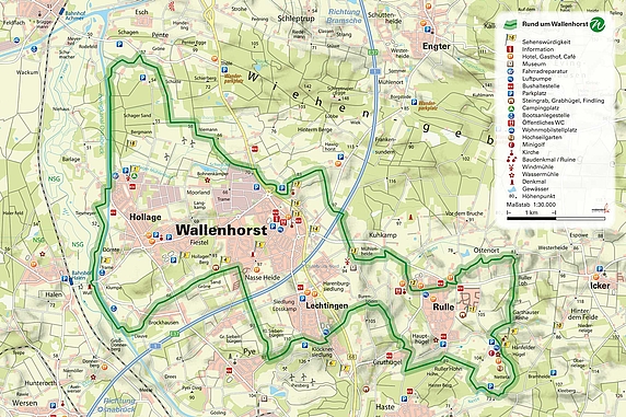 Radroute Rund um Wallenhorst