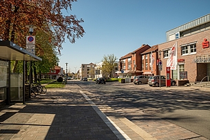 Blick auf den sanierten Bereich "Große Straße - Mitte" (Stand: April 2020)