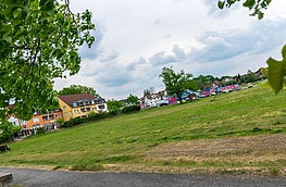 Die „Grüne Wiese“ im Wallenhorster Ortszentrum.