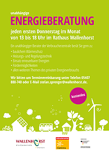 Plakat der Energieberatung