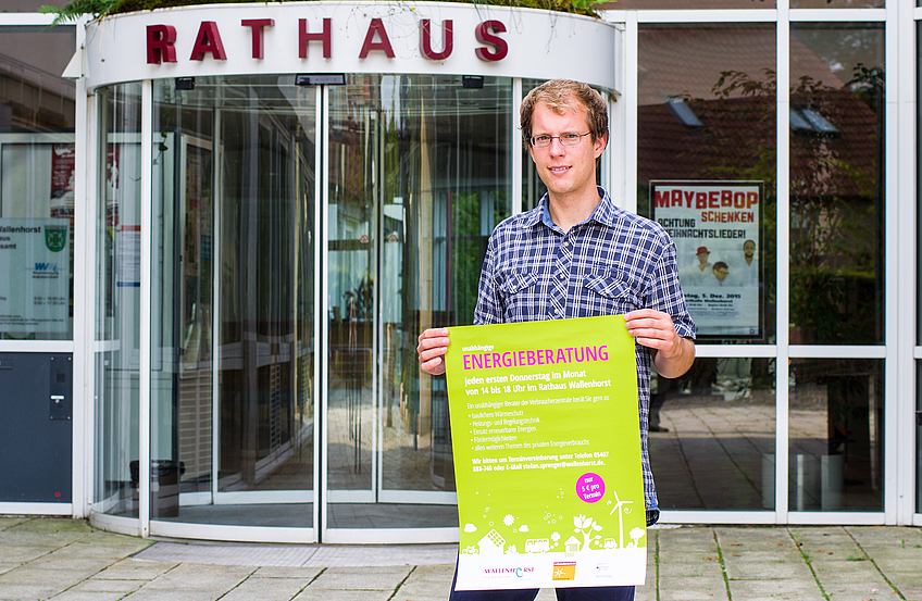 Wallenhorsts Klimaschutzmanager Stefan Sprenger hat die Energieberatung neu organisiert: sie findet künftig jeden ersten Donnerstag im Monat statt und ist offen für alle Energie(spar)themen.