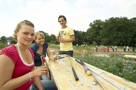 Ob Freizeitvergnügen oder Mannschaftssport: die Minigolfanlage im Nettetal bietet in beiden Fällen optimale Bedingungen.