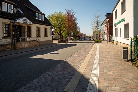Blick auf die Große Straße nach der Sanierung (Stand: April 2020)