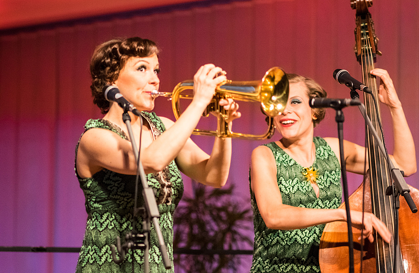 Die Musikerinnen aus Münster servierten Swing der 20er bis 40er Jahre.